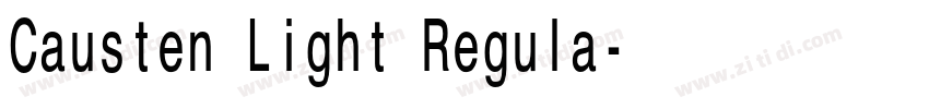 Causten Light Regula字体转换